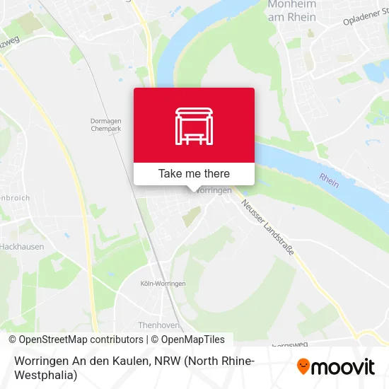 Карта Worringen An den Kaulen