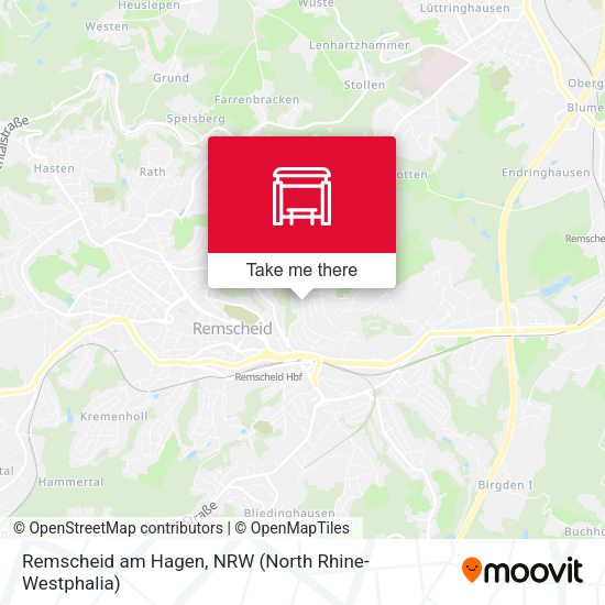 Карта Remscheid am Hagen
