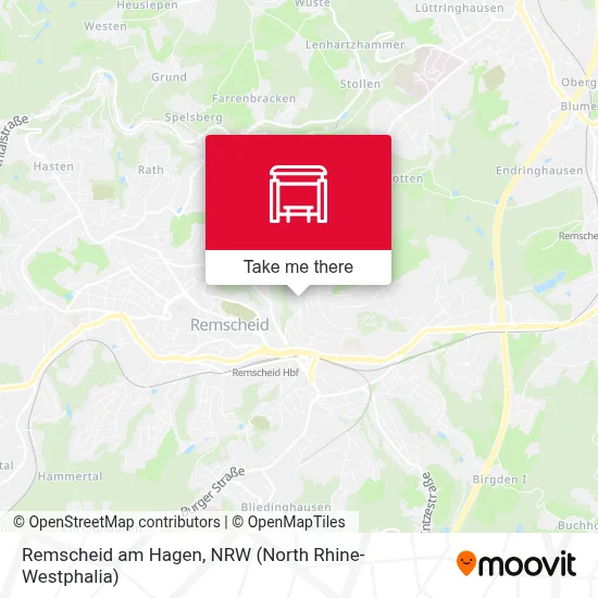 Remscheid am Hagen map
