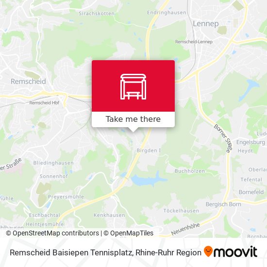 Remscheid Baisiepen Tennisplatz map