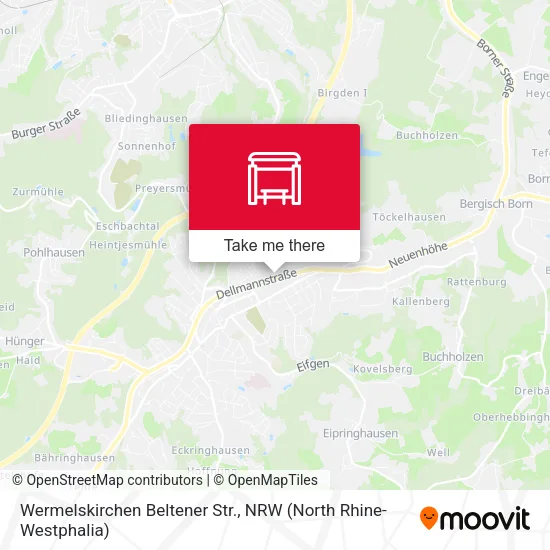 Карта Wermelskirchen Beltener Str.