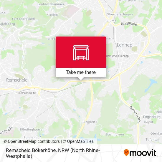 Карта Remscheid Bökerhöhe