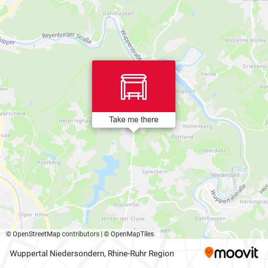 Wuppertal Niedersondern map