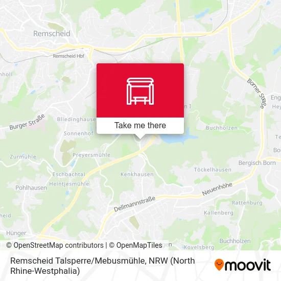 Remscheid Talsperre/Mebusmühle map