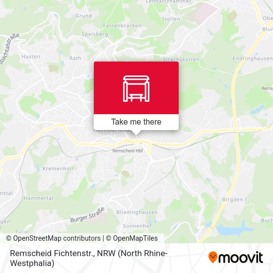 Карта Remscheid Fichtenstr.