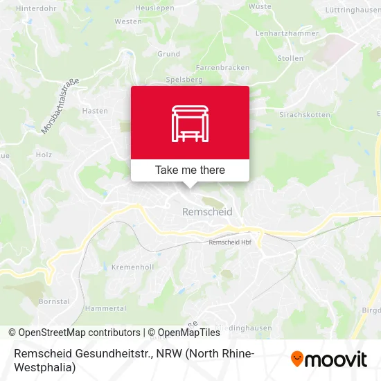 Карта Remscheid Gesundheitstr.