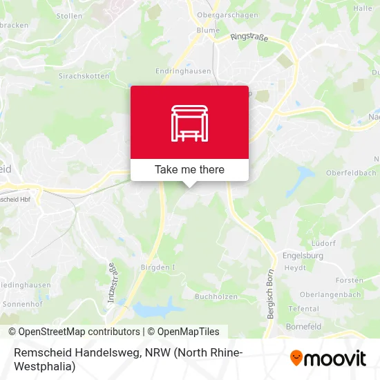 Remscheid Handelsweg map