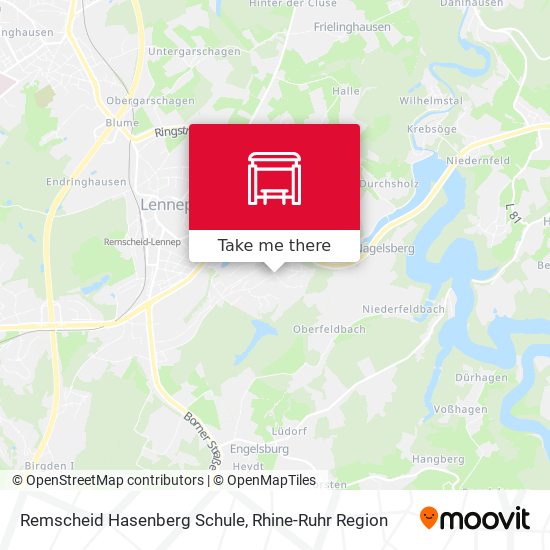 Remscheid Hasenberg Schule map
