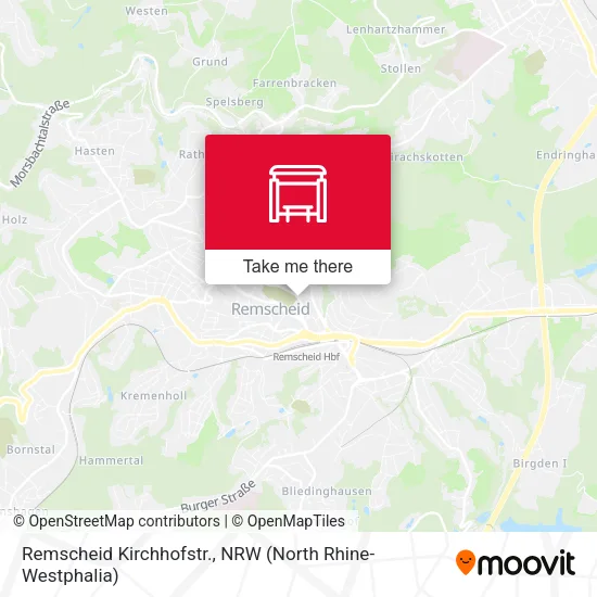 Карта Remscheid Kirchhofstr.
