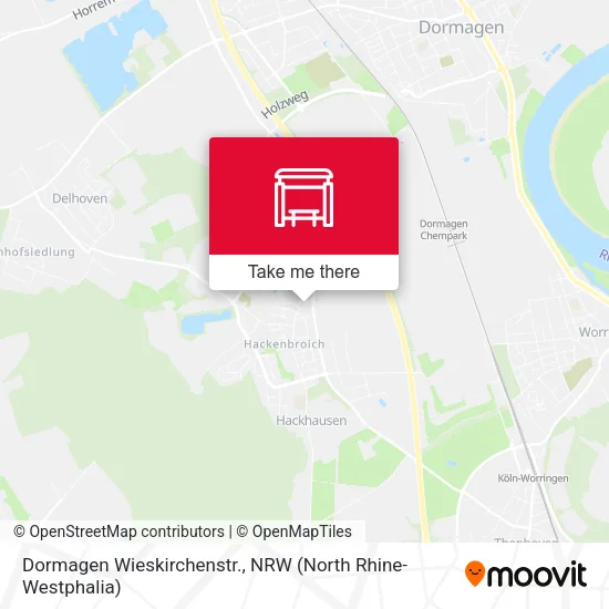 Карта Dormagen Wieskirchenstr.