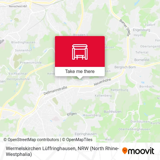 Wermelskirchen Lüffringhausen map