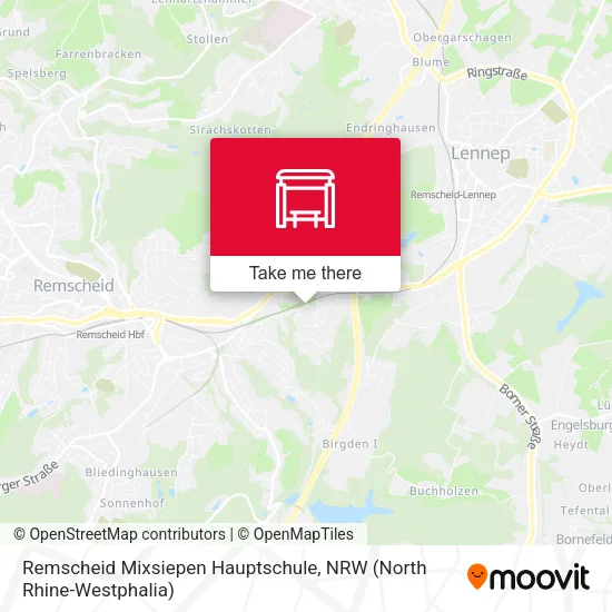 Карта Remscheid Mixsiepen Hauptschule