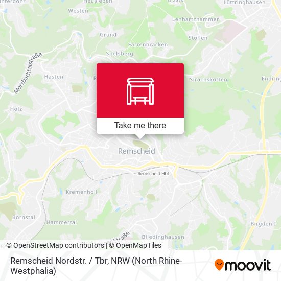 Remscheid Nordstr. / Tbr map