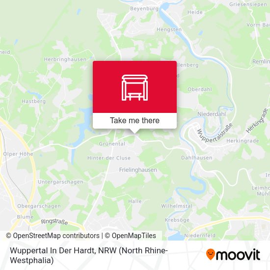 Карта Wuppertal In Der Hardt