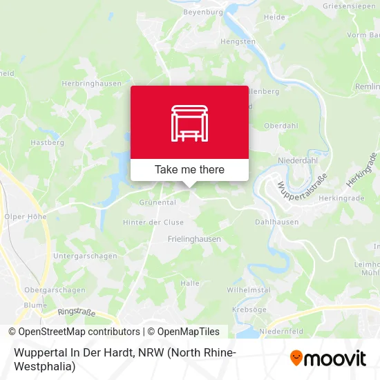 Карта Wuppertal In Der Hardt