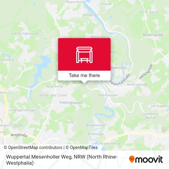 Карта Wuppertal Mesenholler Weg