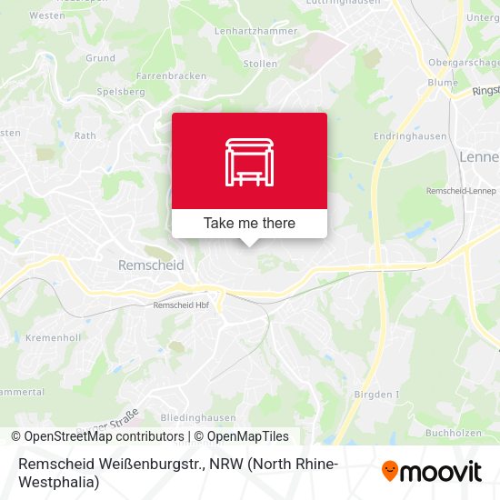 Карта Remscheid Weißenburgstr.