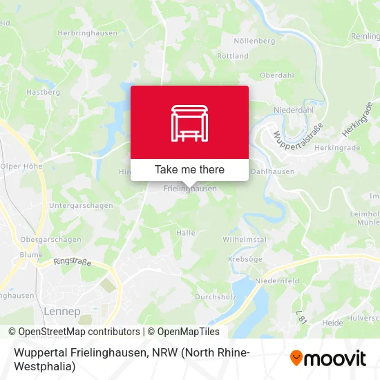 Карта Wuppertal Frielinghausen