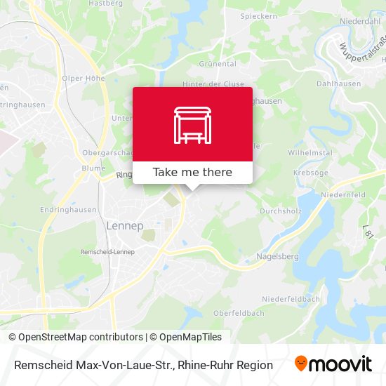 Remscheid Max-Von-Laue-Str. map