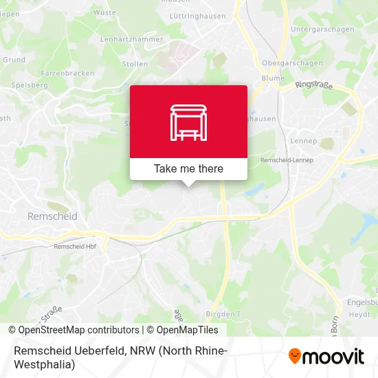Remscheid Ueberfeld map