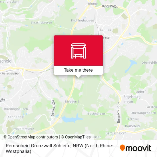 Remscheid Grenzwall Schleife map