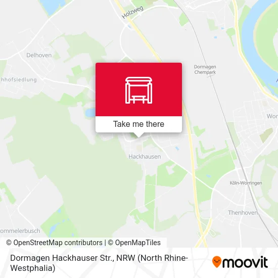 Dormagen Hackhauser Str. map