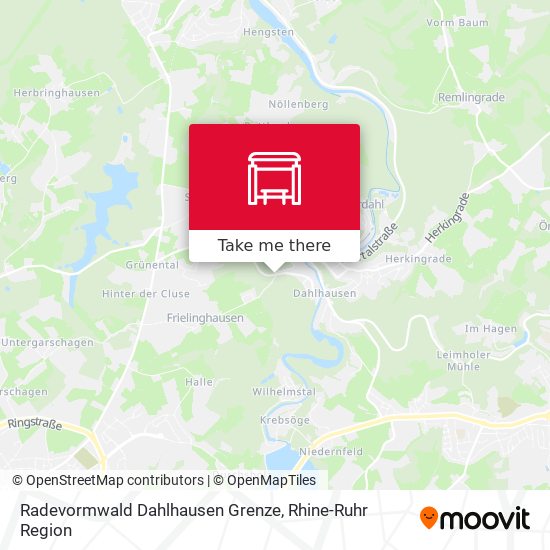 Radevormwald Dahlhausen Grenze map