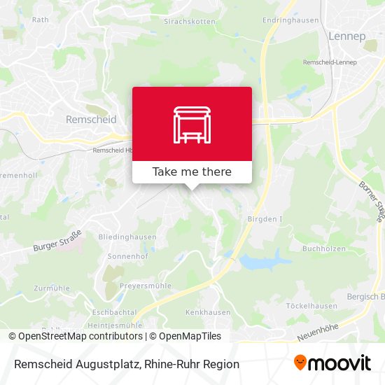 Remscheid Augustplatz map