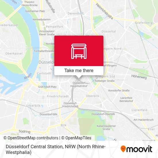 Düsseldorf Hbf map