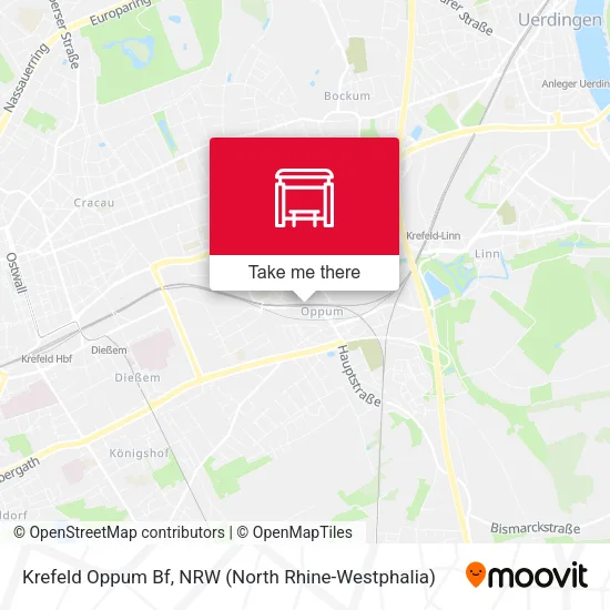 Карта Krefeld Oppum Bf