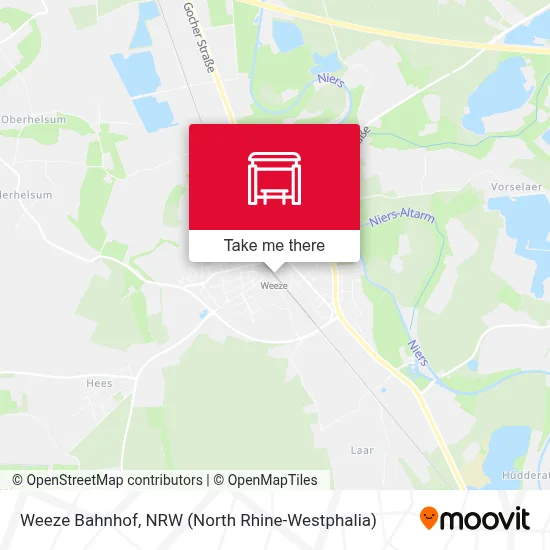 Weeze Bahnhof map