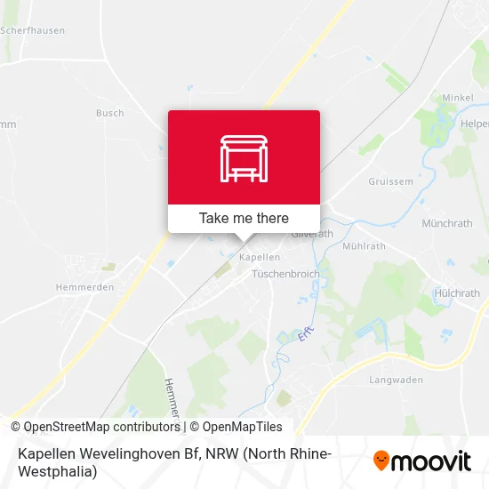 Kapellen Wevelinghoven Bf map