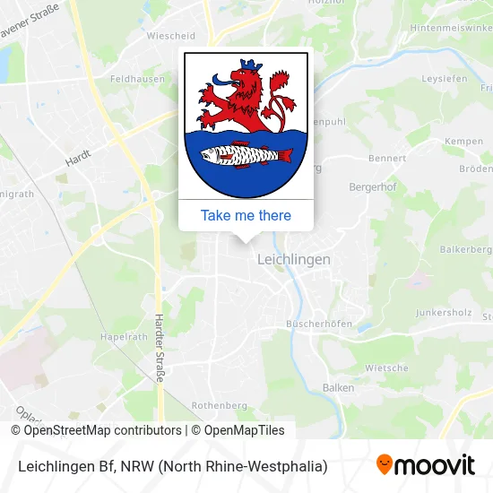 Leichlingen Bf map