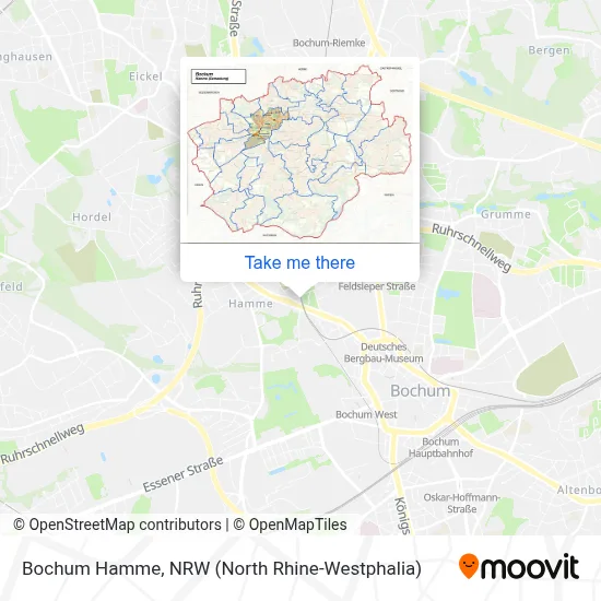 Bochum Hamme map