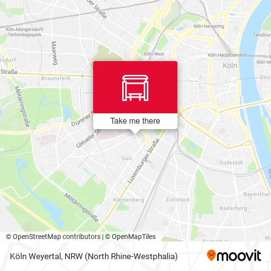 Карта Köln Weyertal