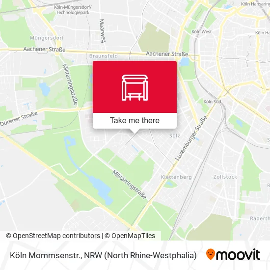 Карта Köln Mommsenstr.