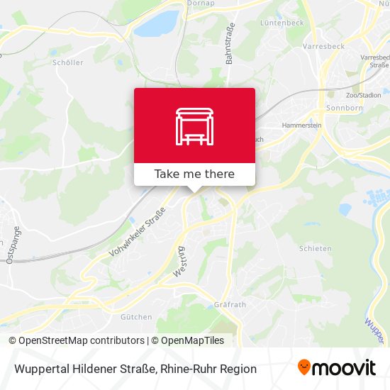 Wuppertal Hildener Straße map