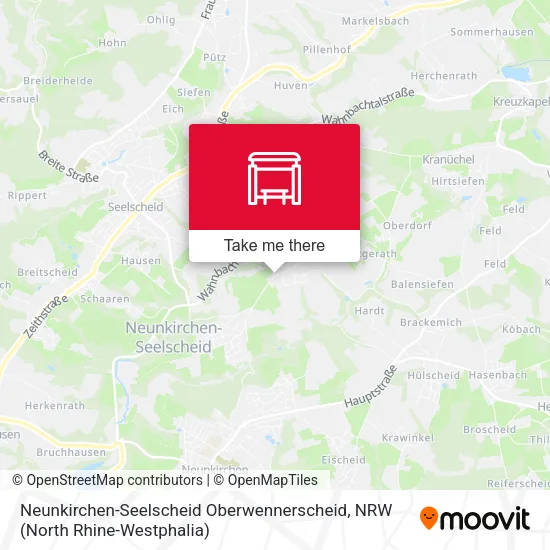 Карта Neunkirchen-Seelscheid Oberwennerscheid