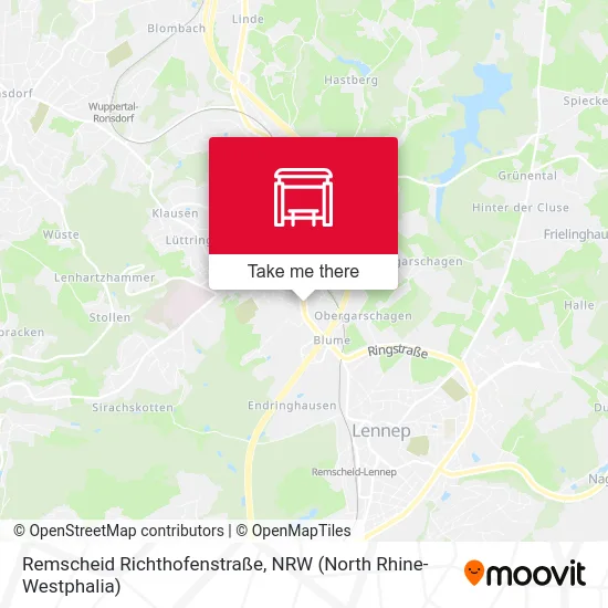 Remscheid Richthofenstraße map