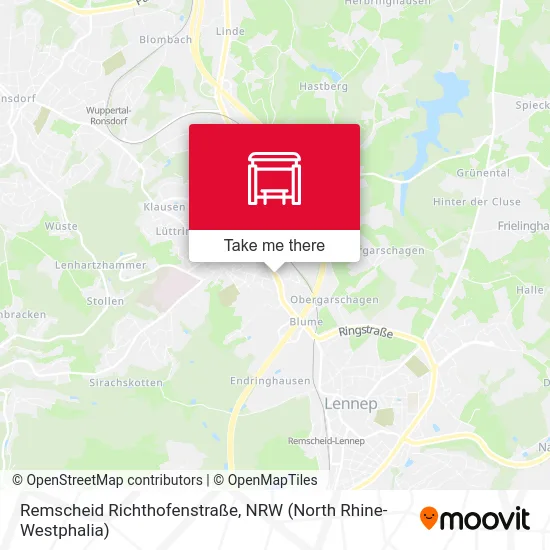 Remscheid Richthofenstraße map