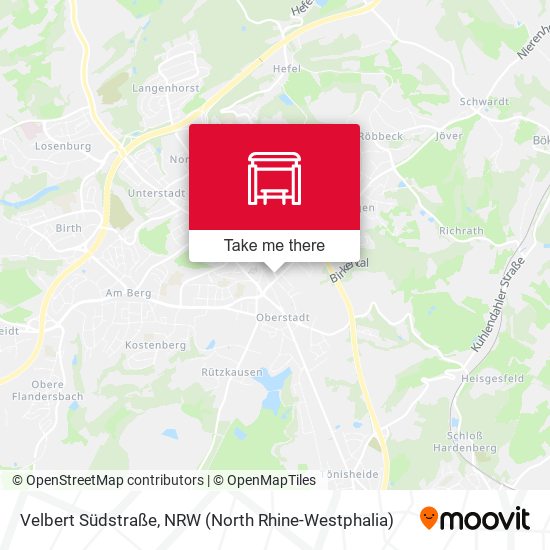 Velbert Südstraße map
