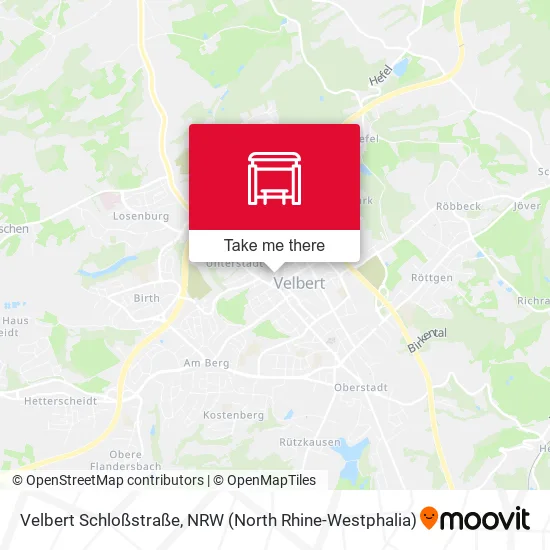 Карта Velbert Schloßstraße