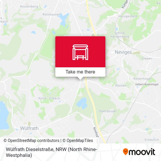 Wülfrath Dieselstraße map
