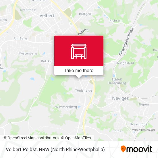 Velbert Peibst map