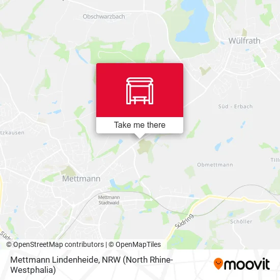 Карта Mettmann Lindenheide