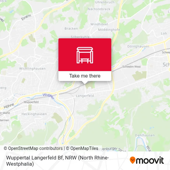 Wuppertal Langerfeld Bf map