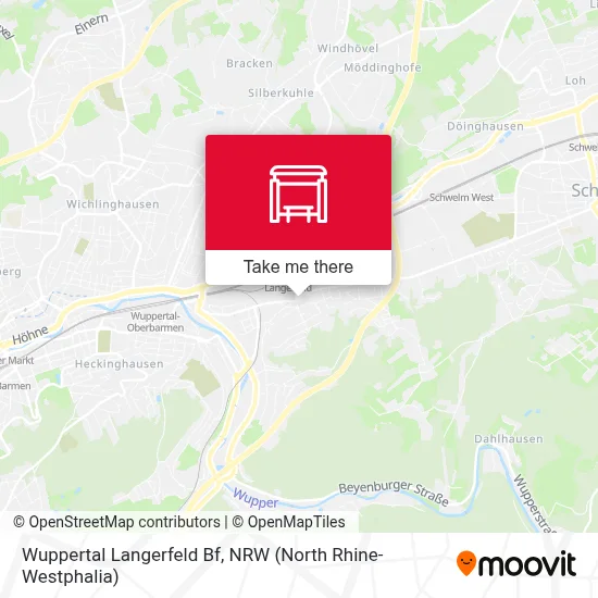 Wuppertal Langerfeld Bf map