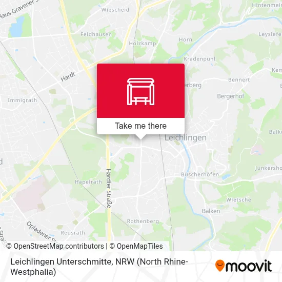 Leichlingen Unterschmitte map