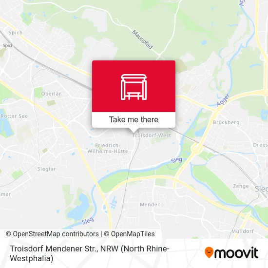 Troisdorf Mendener Str. map