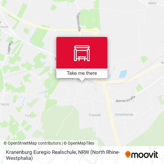 Kranenburg Euregio Realschule map